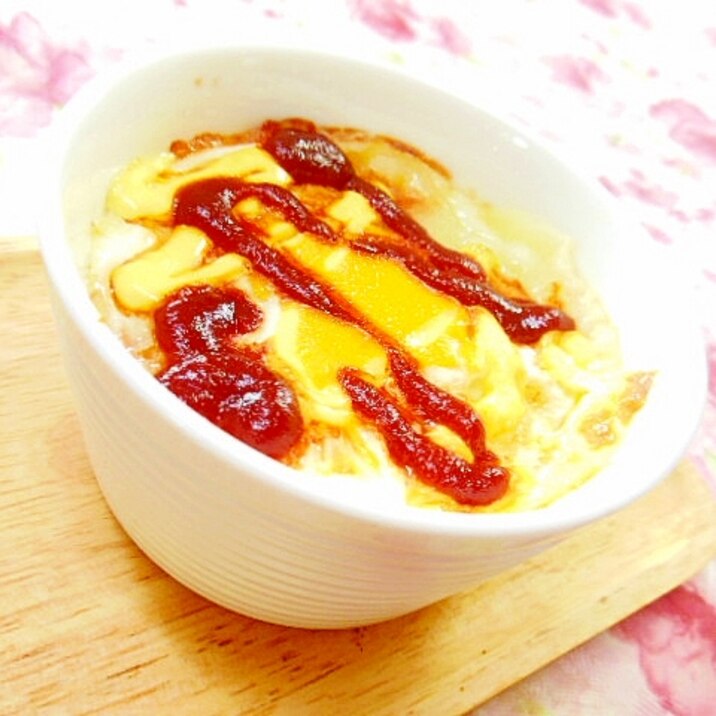 ❤薩摩芋とクリームポテトのエッグ・チーズココット❤
